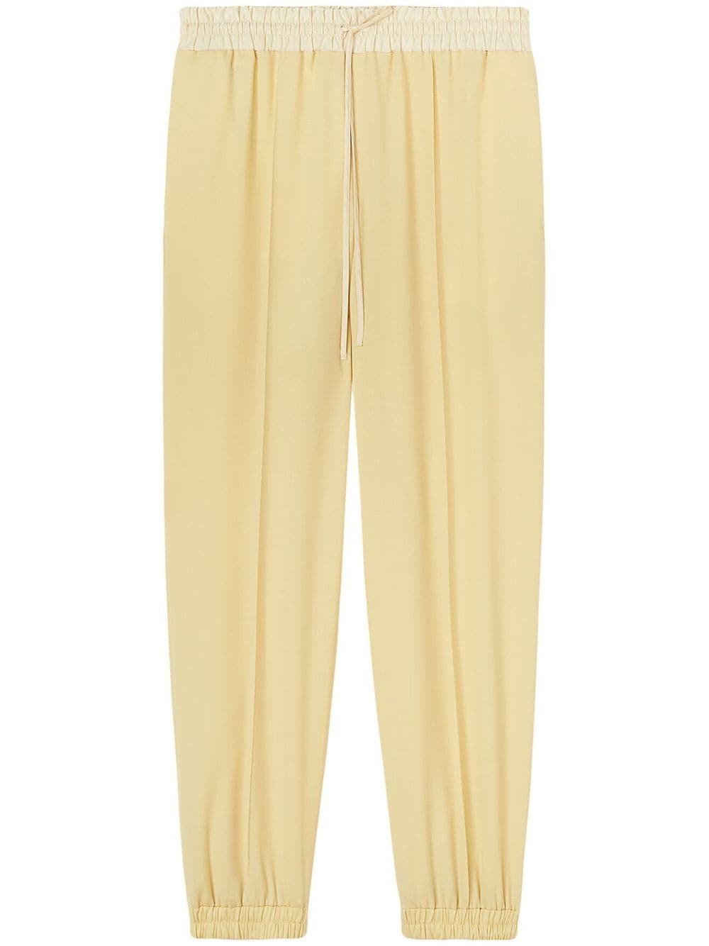 Yellow drawstring-fastening waist trousers - women - JIL SANDER